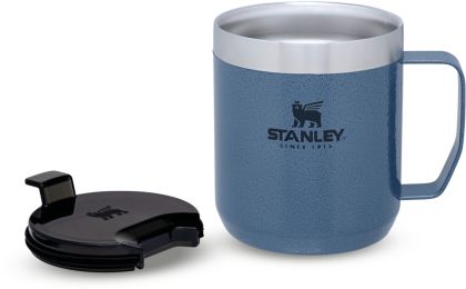 Preview: Stanley Stay-Hot Camp Mug, Kaffeebecher 350ml, hammerschlag blau