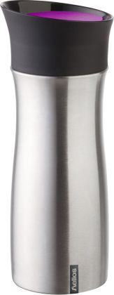 Helios Isolierbecher aus Edelstahl Click'N'Drink 300ml, Brombeer