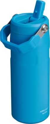 Stanley IceFlow™ Bottle Flip Straw 470ml, azurblau, schräg