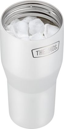 Becher befüllt mit Eiswürfeln