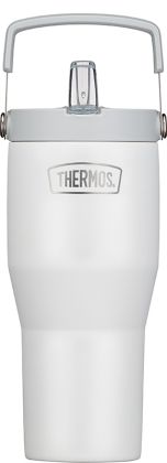 Thermos Flip Straw Isoliertrinkbecher Refreshing 850ml, weiß matt