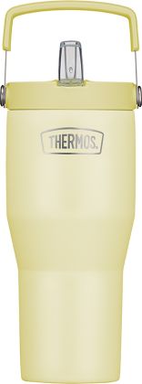 Thermos Flip Straw Isoliertrinkbecher Refreshing 850ml, Vanille matt