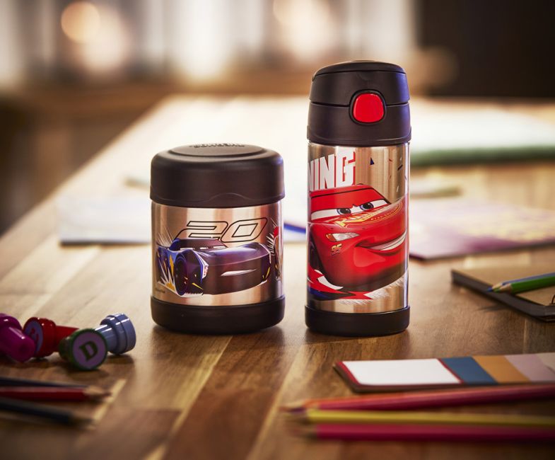 Thermos Funtainer Bottle Disney Cars, 350 ml, Edelstahl-Isolierflasche