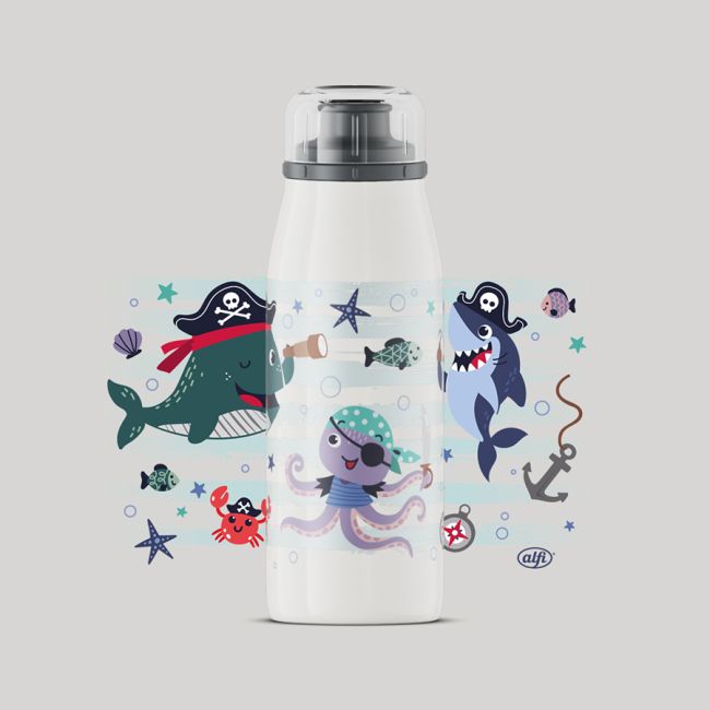 Alfi isoBottle Brave Pirates, 350ml, Edelstahl lackiert