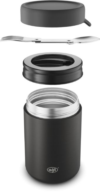 Alfi Food Mug Velvet Black matt, 350ml Edelstahl Speisebehälter