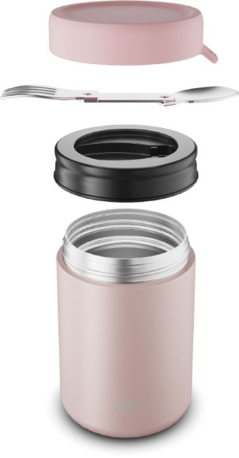 Alfi Food Mug Pastel Rose matt, 350ml Edelstahl Speisebehälter