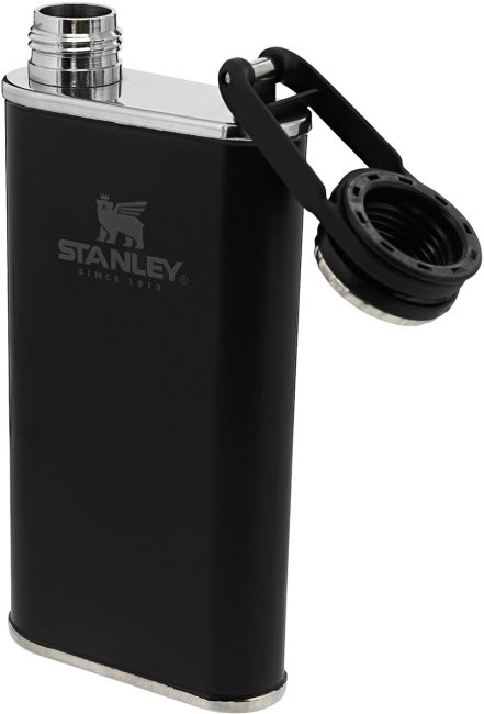 Stanley Classic Taschenflasche 236 ml, schwarz - 2. Wahl (Fehlgravur)