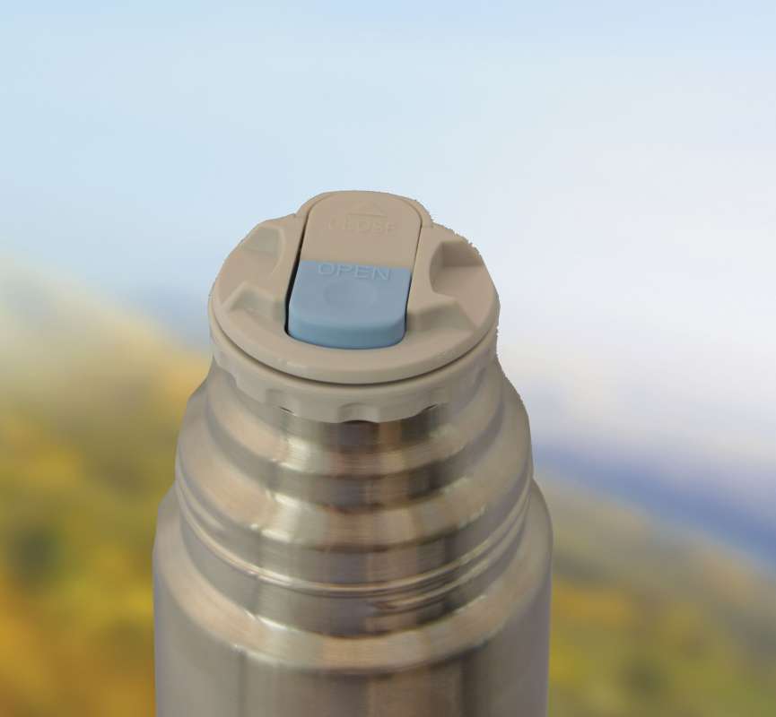 350 ml Isolierkanne Thermosflasche 0,35 L Thermos Edelstahl Klickverschluss 