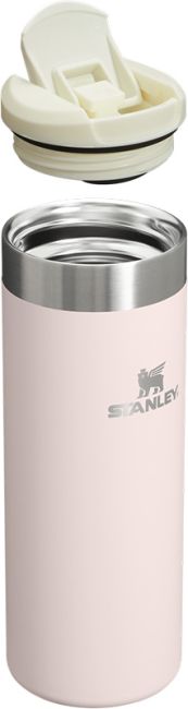 geöffneter AeroLight™ Transit Thermobecher 470 ml, rosenquarz