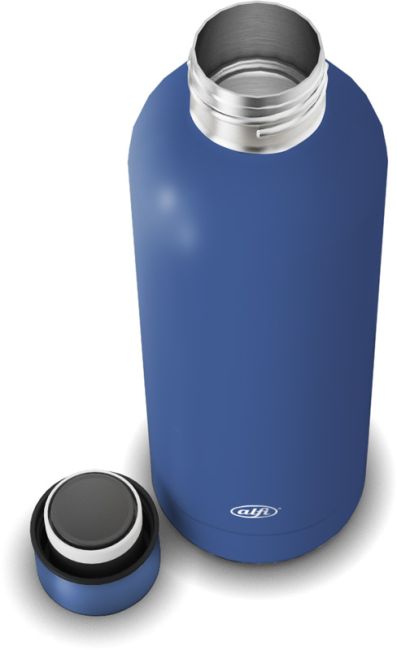 Ansicht geöffnete Flasche schräg oben