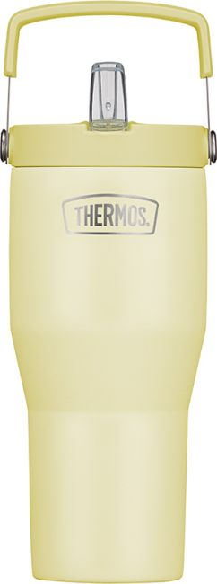 Thermos Flip Straw Isoliertrinkbecher Refreshing 850ml, Vanille matt