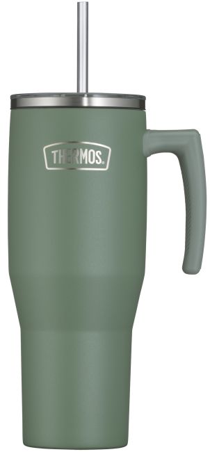 Thermos Isoliertrinkbecher "Refreshing" 1100 ml, grün matt Vorderseite